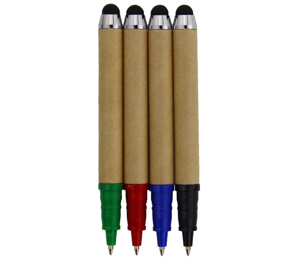 Paper Recycled Pens with Stylus 2
