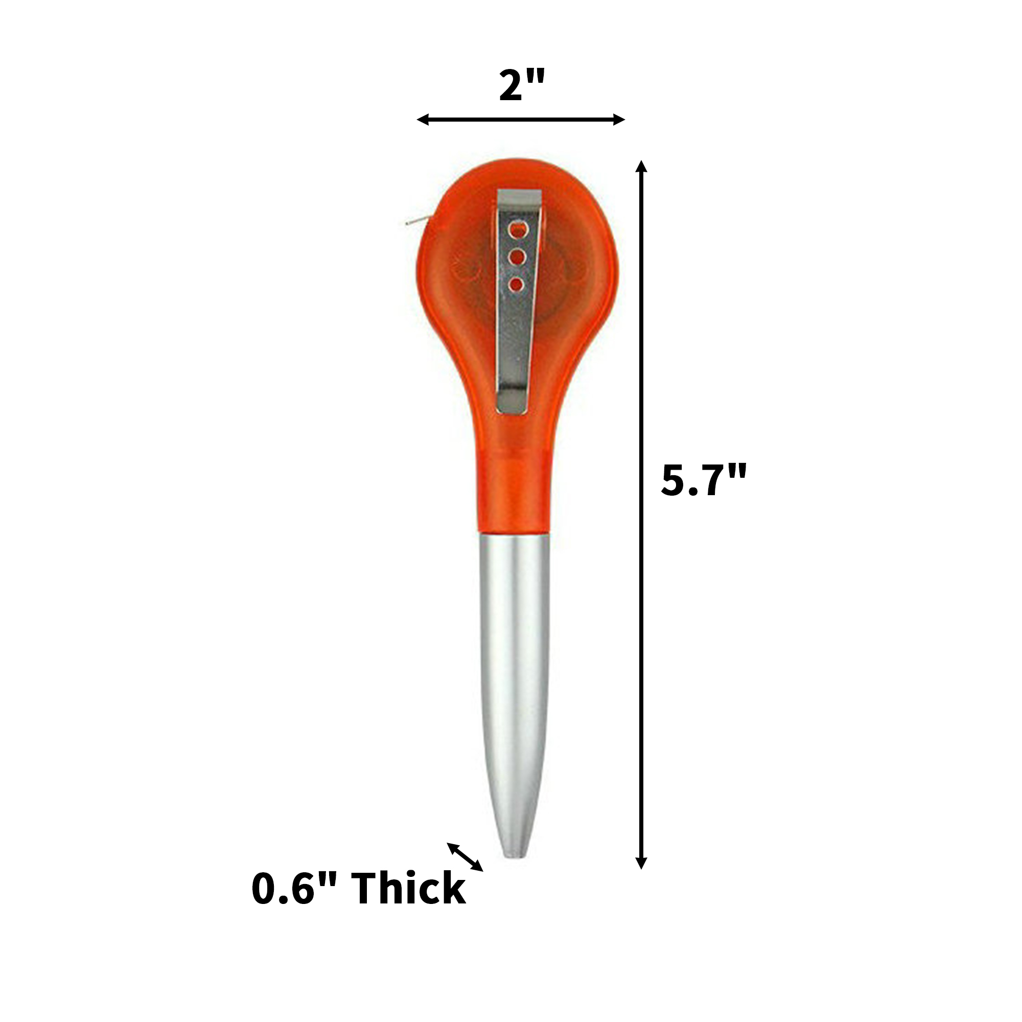 Plastic Twist Ballpoint Pen With Built In Tape Measure 9