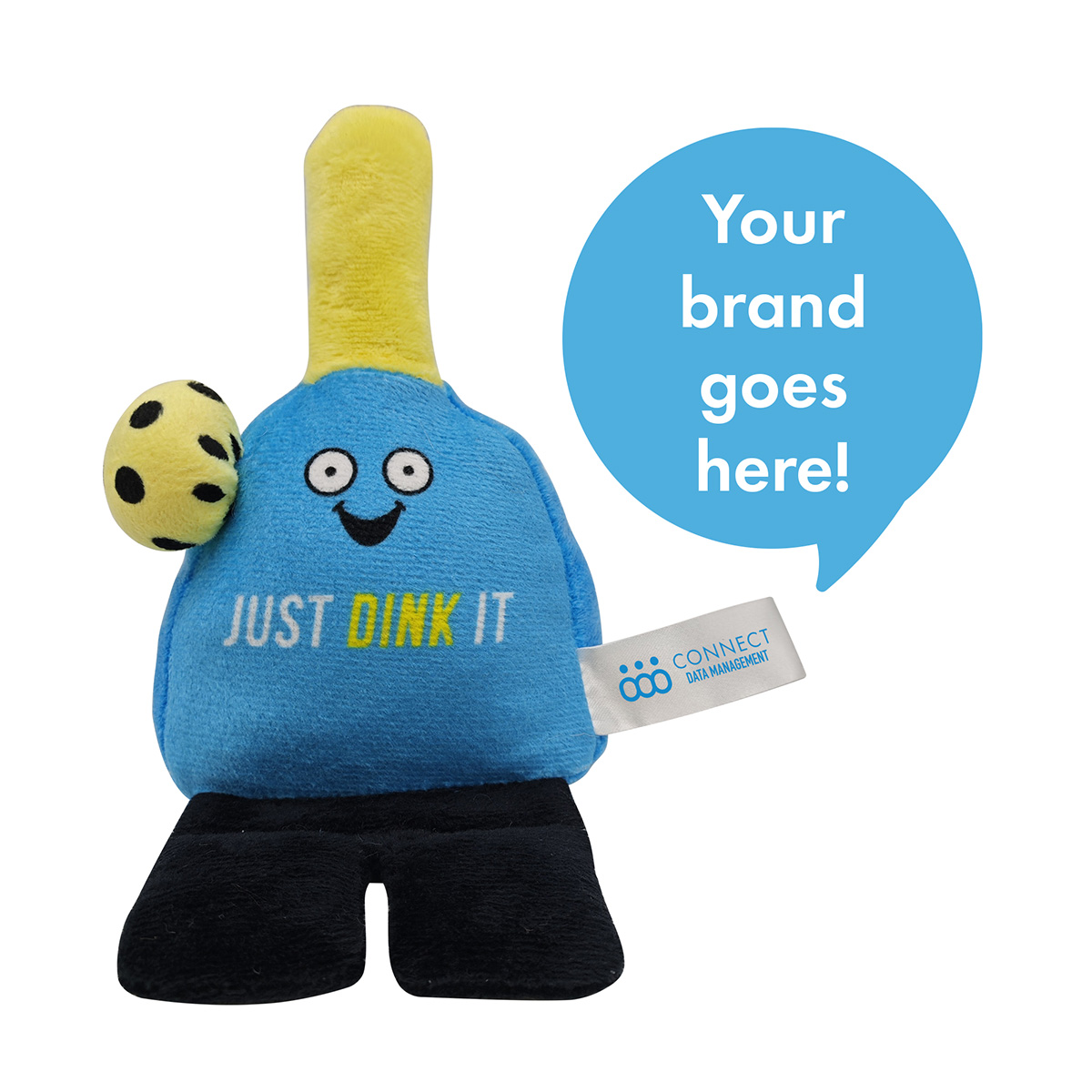 Phone Pals™ Weighted Plush Phone Holder - Pickleball Player 3