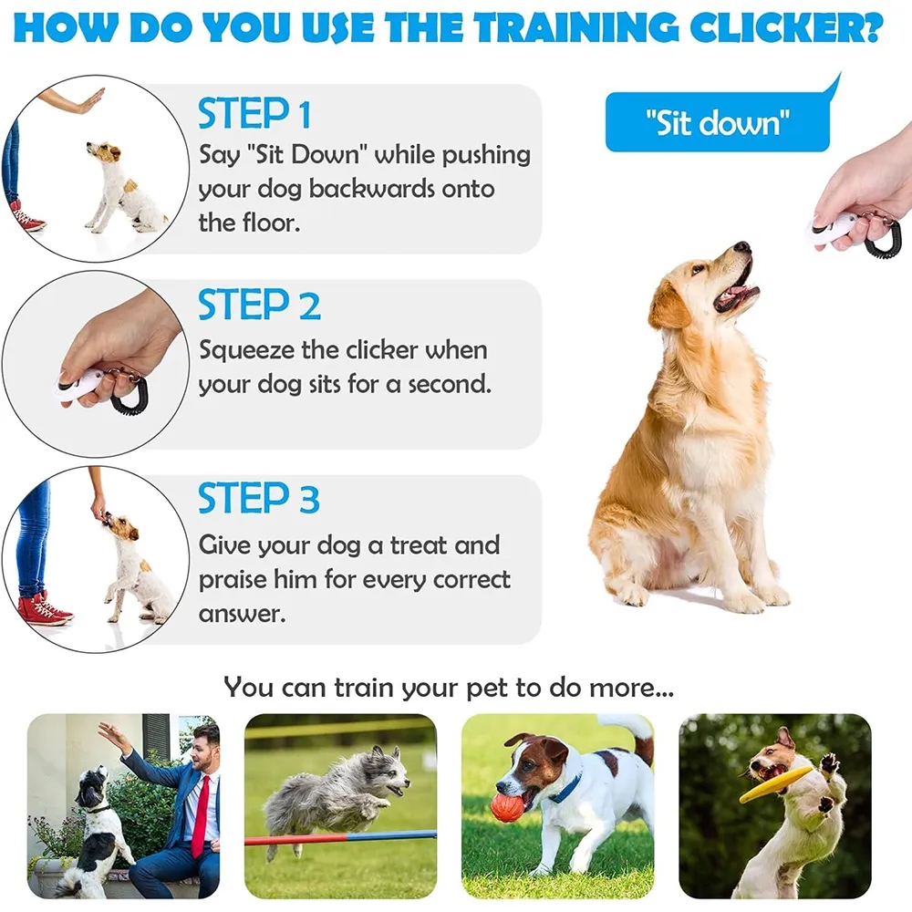 Pet Training Clicker with Wrist Strap 10