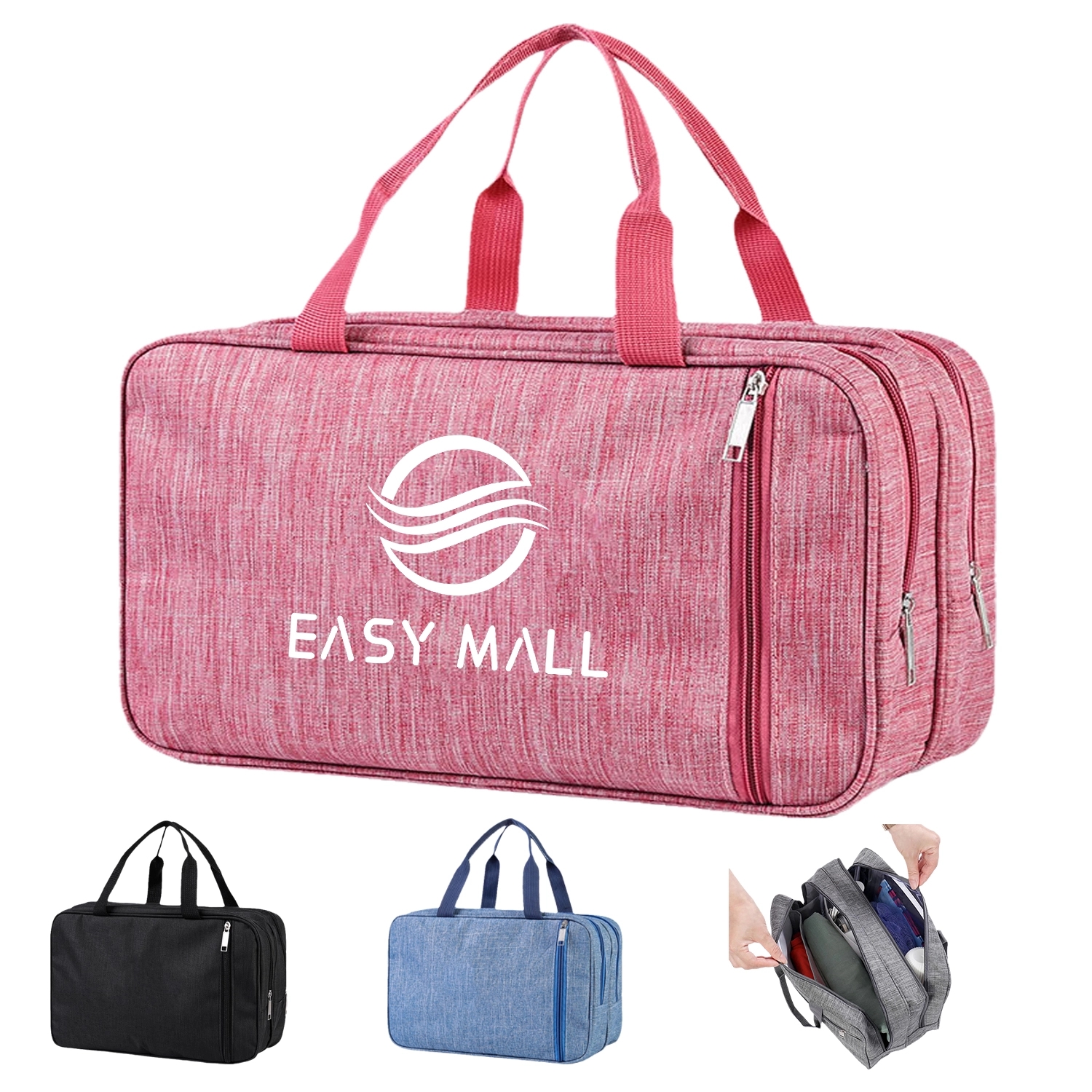 Polyester Dual Compartment Toiletry Bag 2