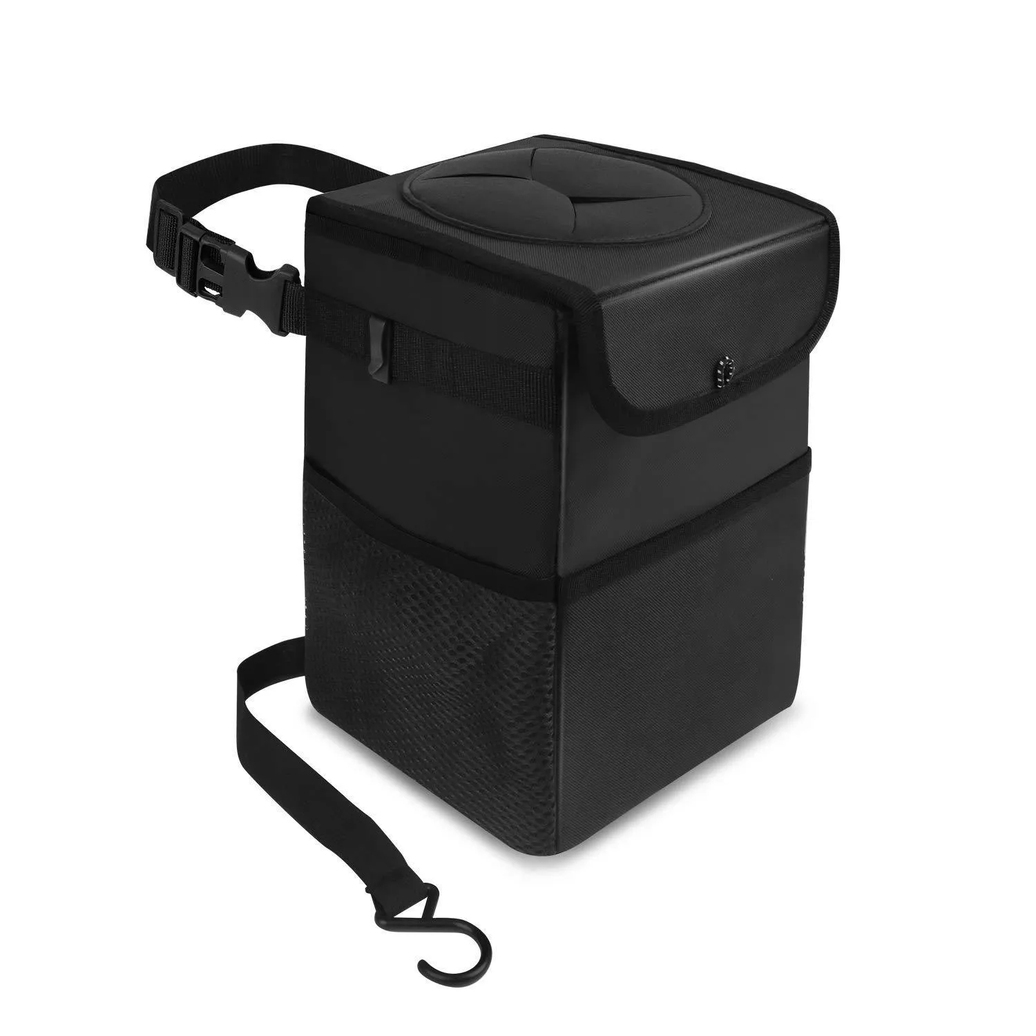 Waterproof Car Trash Can with Lid 2