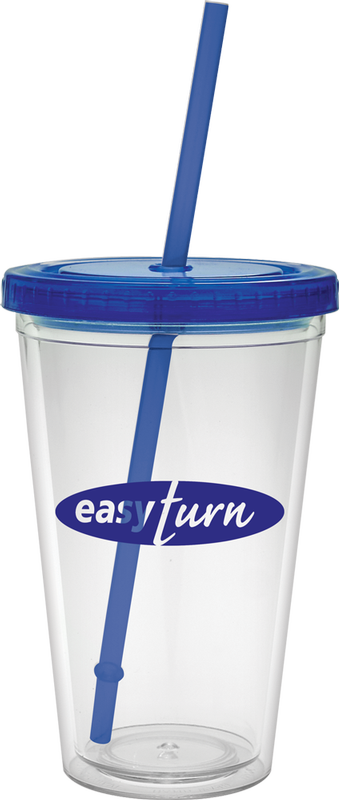 16 oz. Classic Carnival Cup - Color Lid and Straw 88