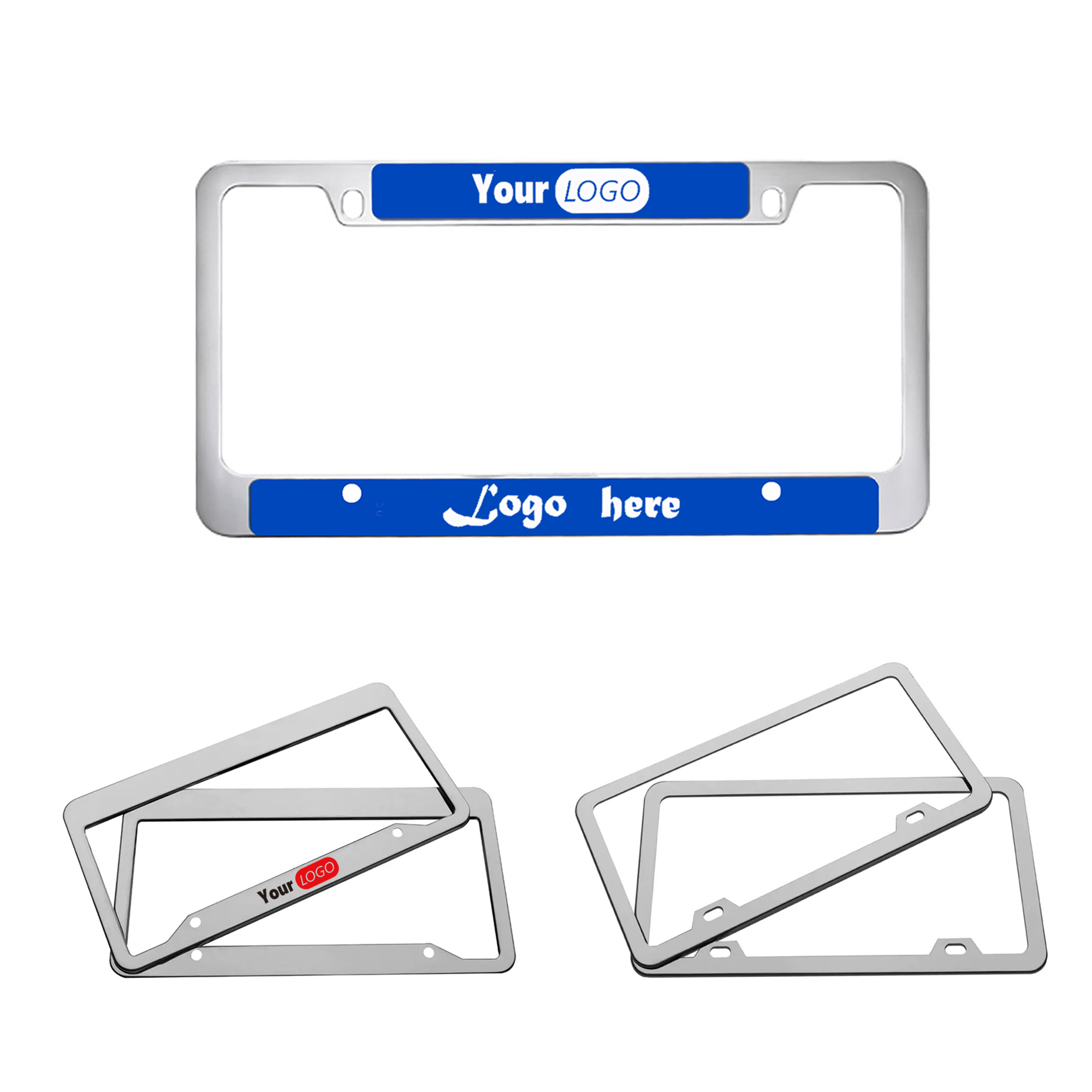 Custom Aluminum License Plate Frame with Full-Color Print 5