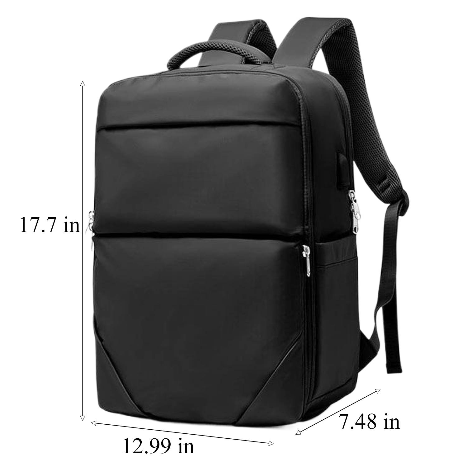 Large Nylon Travel Backpack w/ USB Port 4