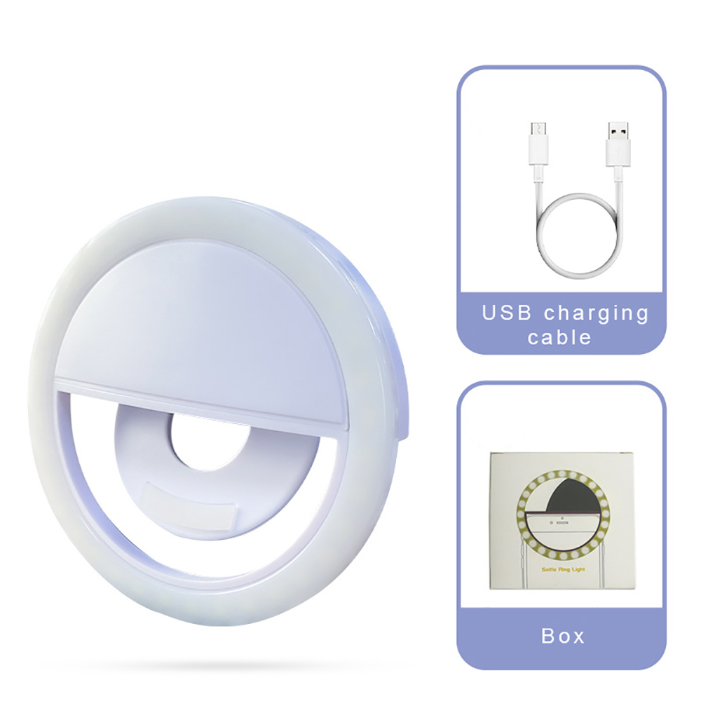Phone Selfie LED Ring Fill Light Recharging 4