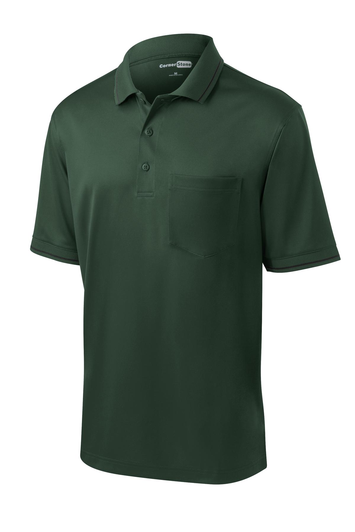 CornerStone Select Snag-Proof Tipped Pocket Polo. CS415 6