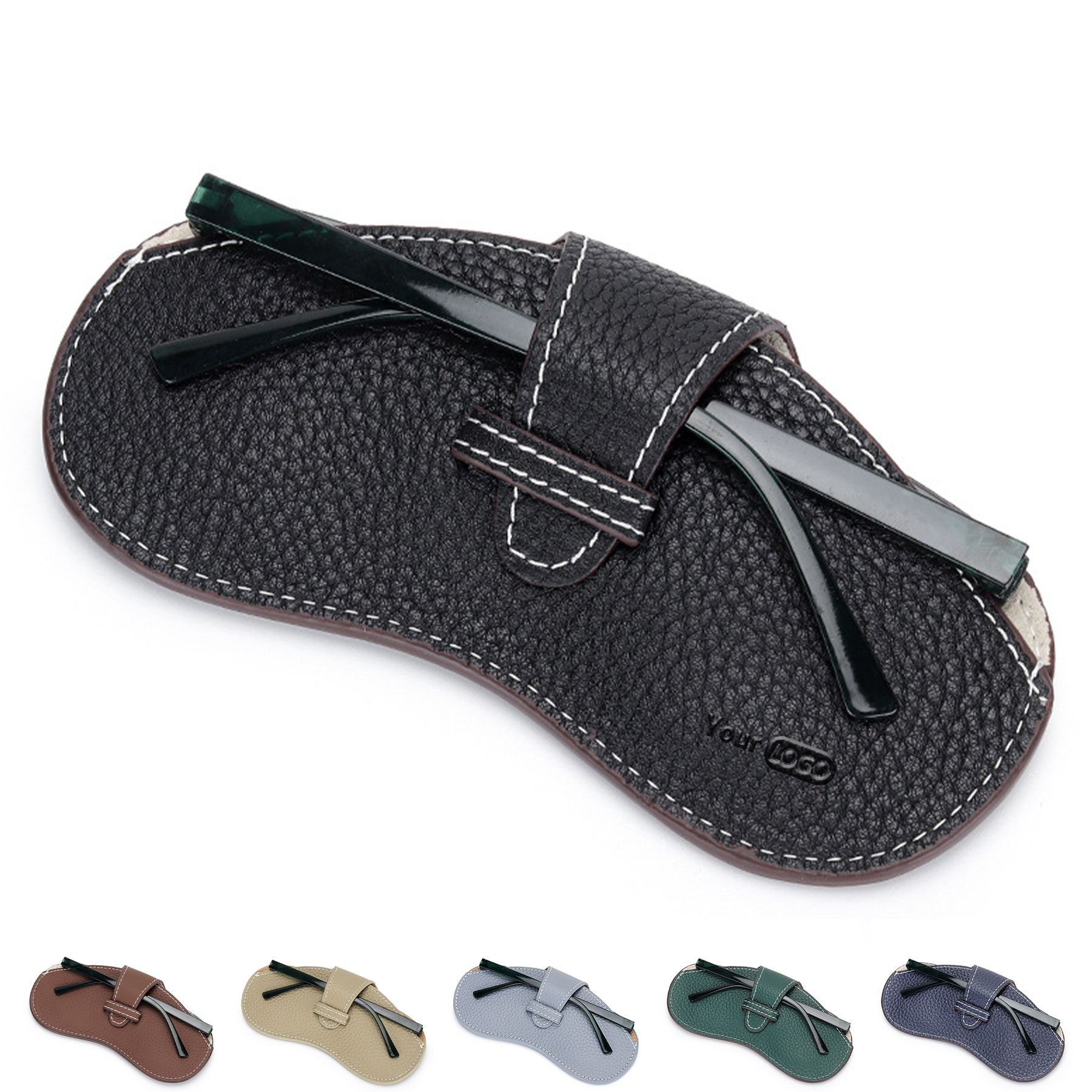 Genuine Leather Sunglasses Storage Bag 2