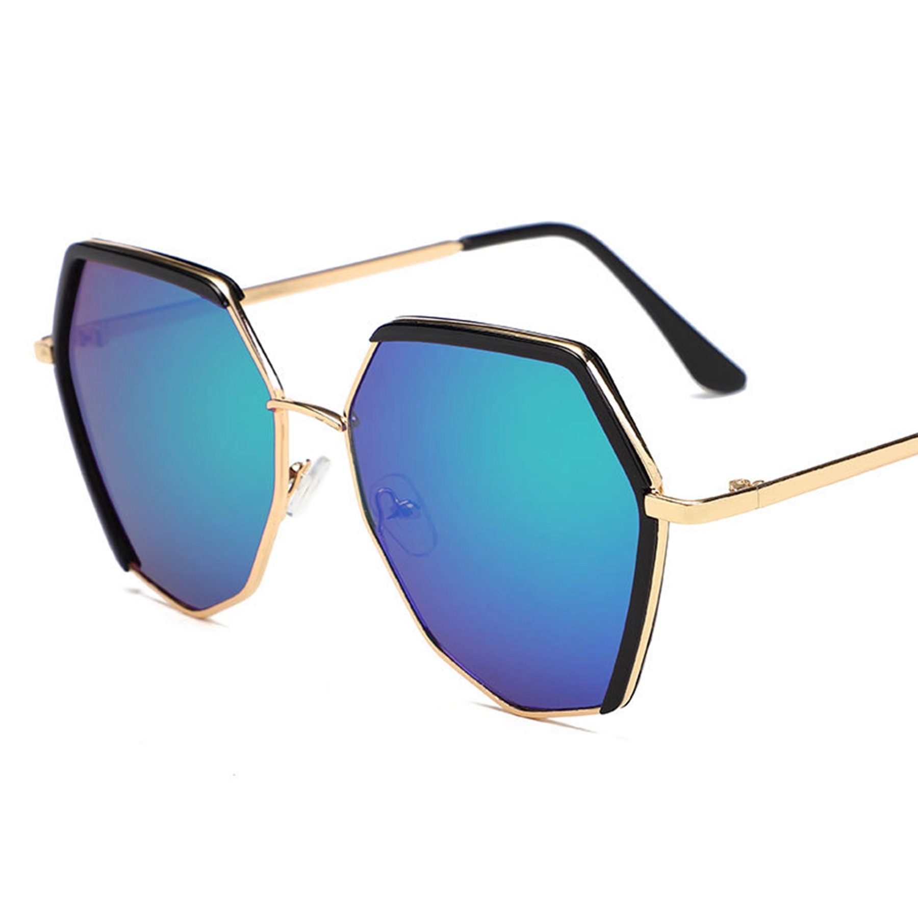 Polygon Frameless Big Frame Sunglasses 14