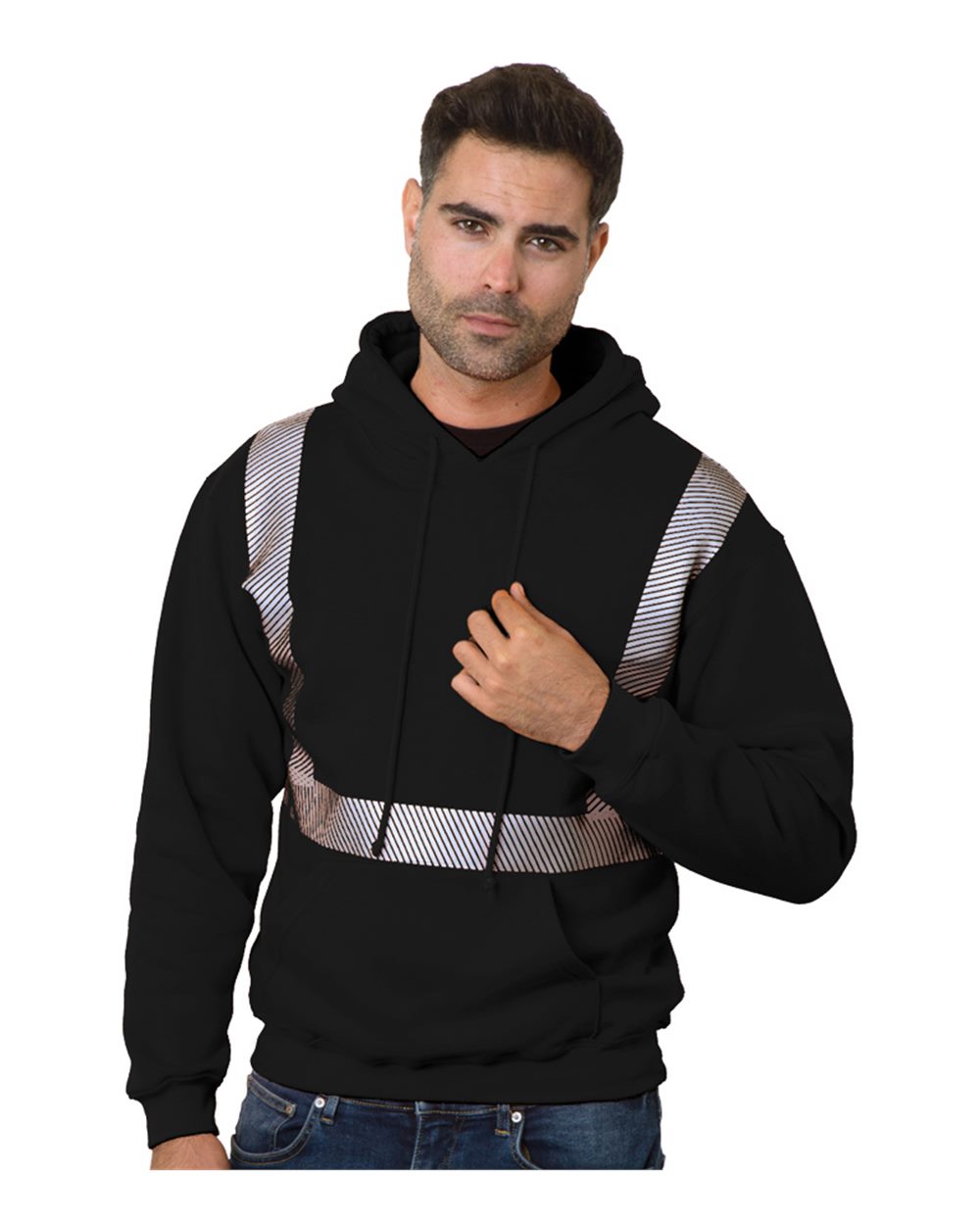 Unisex USA-Made High Visibility Hooded Sweatshirt - 3739 14