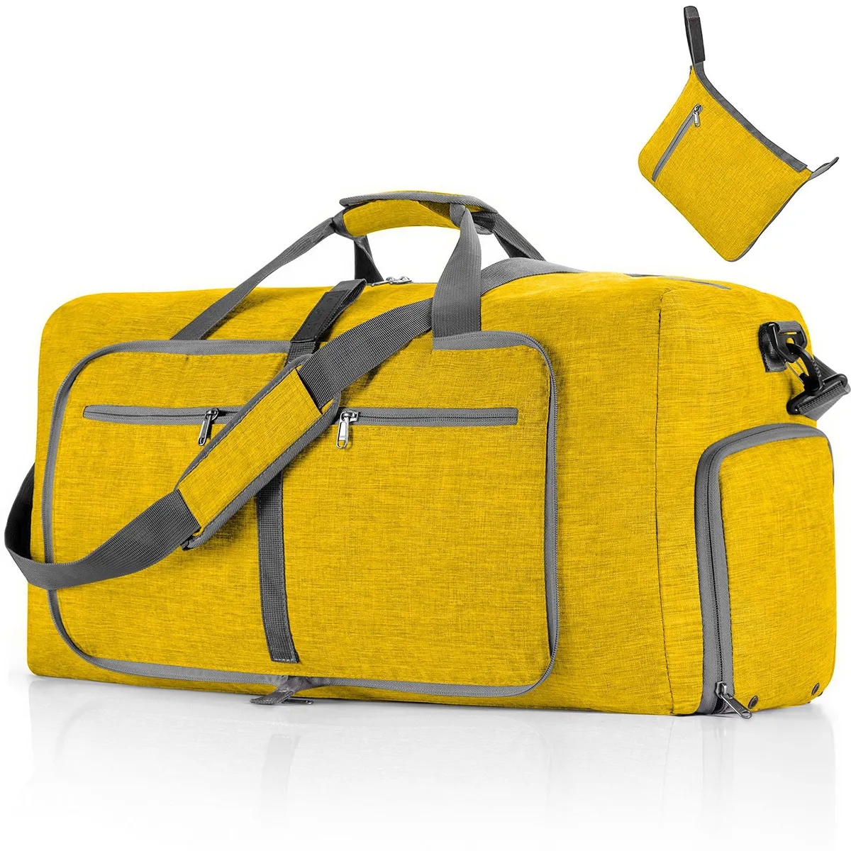 Foldable Travel Duffel Bag with Shoes Compartment 7