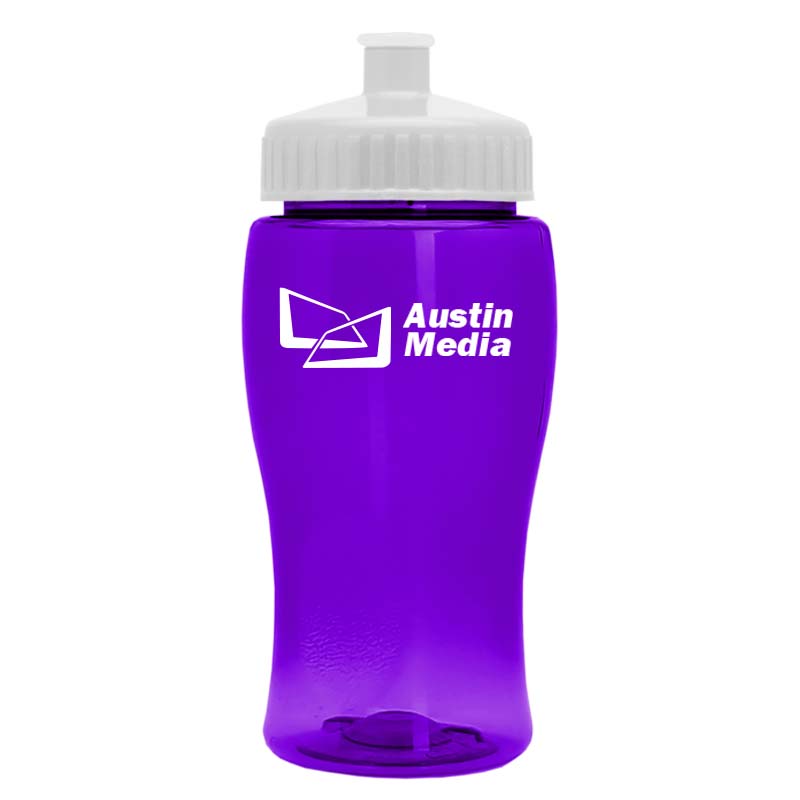 Poly-Pure Jr. - 18 oz. Transparent Bottle with Push pull 22