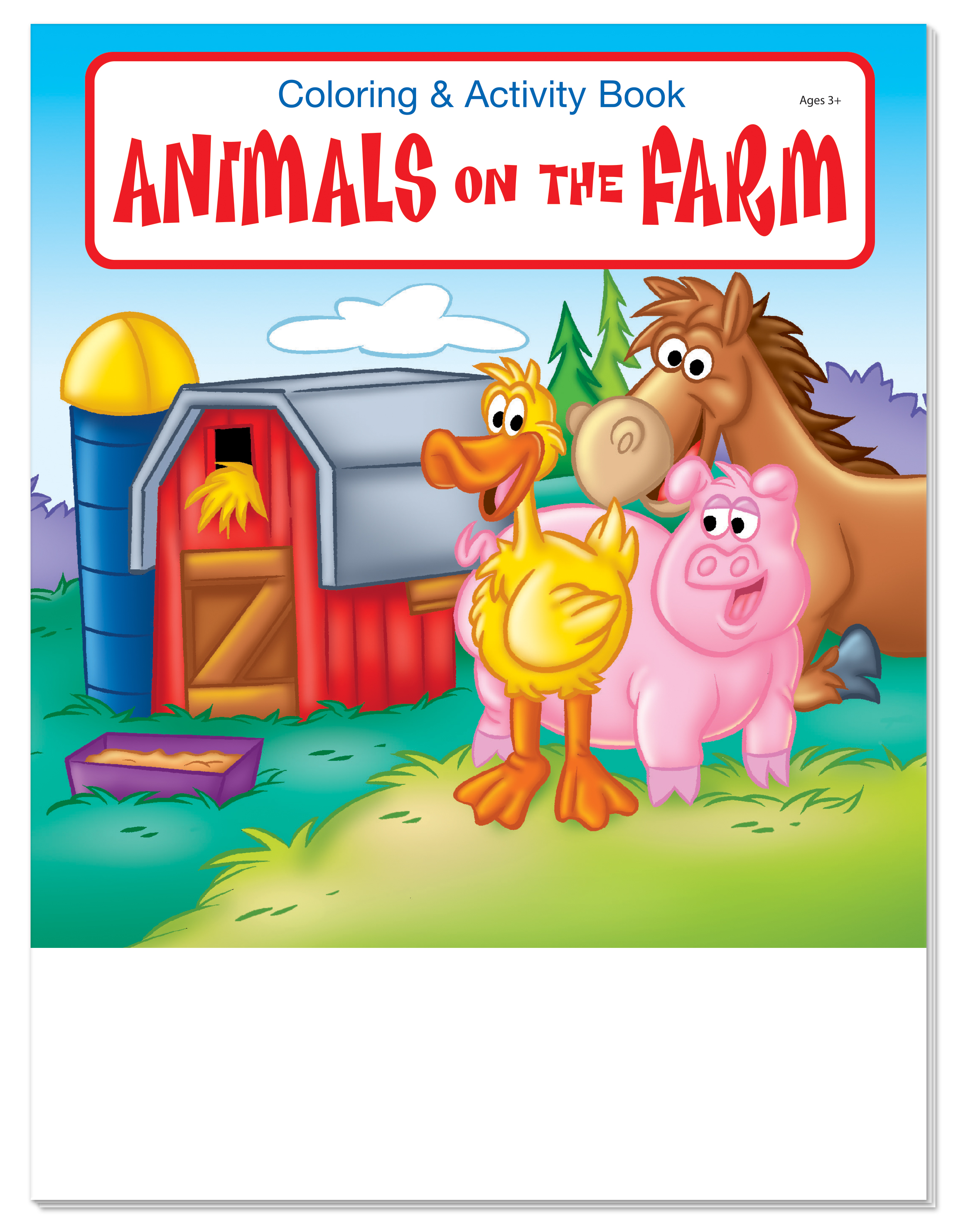 COLORING SET - Animals on the Farm Coloring Book Fun Pack 5