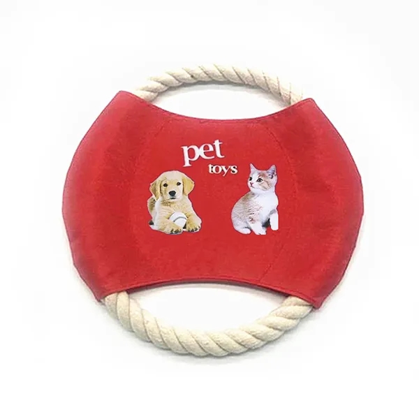 Promotional Pet Rope Tug & Flyer Toy 2