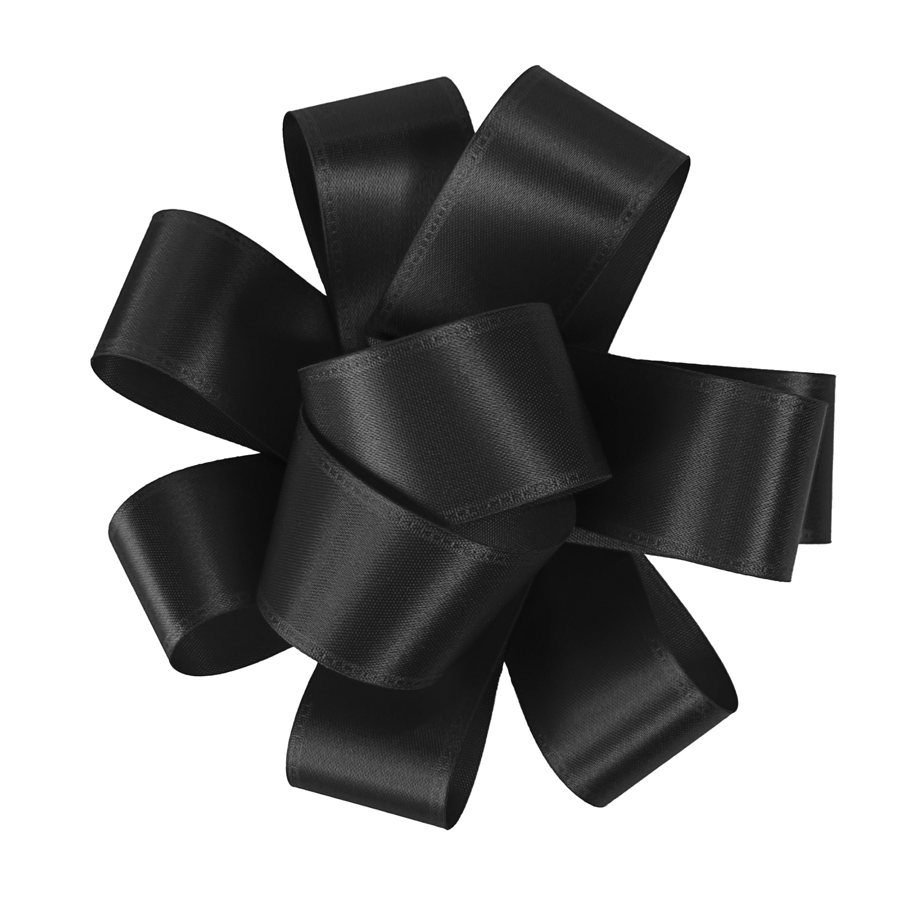 1" Badge Satin Bow - Sparkle 28