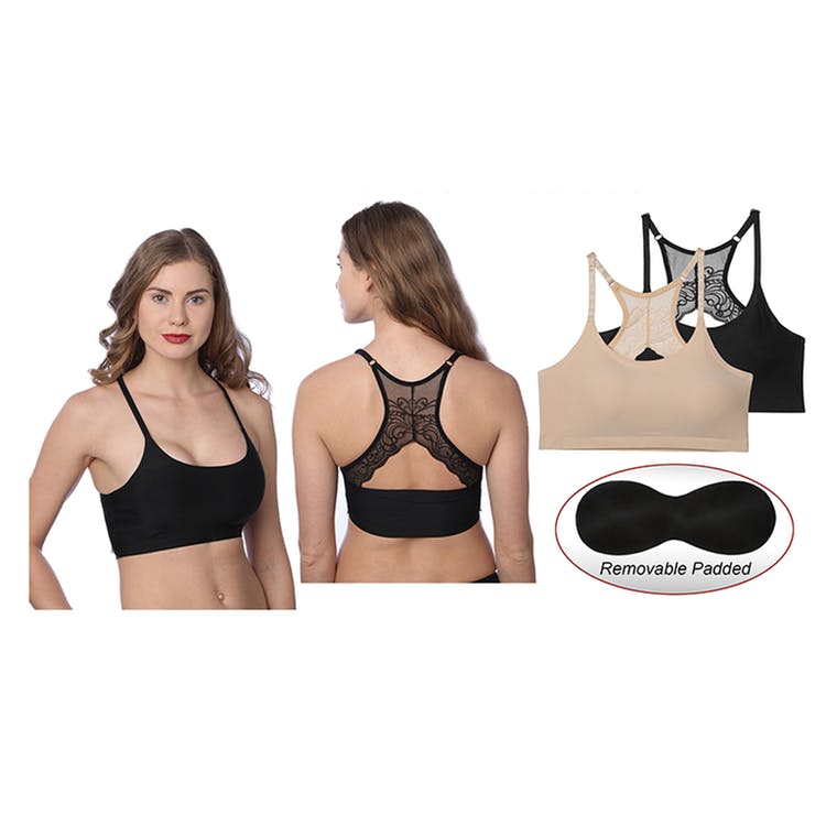 Women's Sports Bras - Assorted Sizes M-XL Removable Pads 1