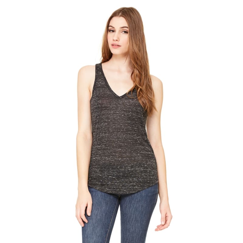 Bella Ladies Flowy V-Neck Tank 10