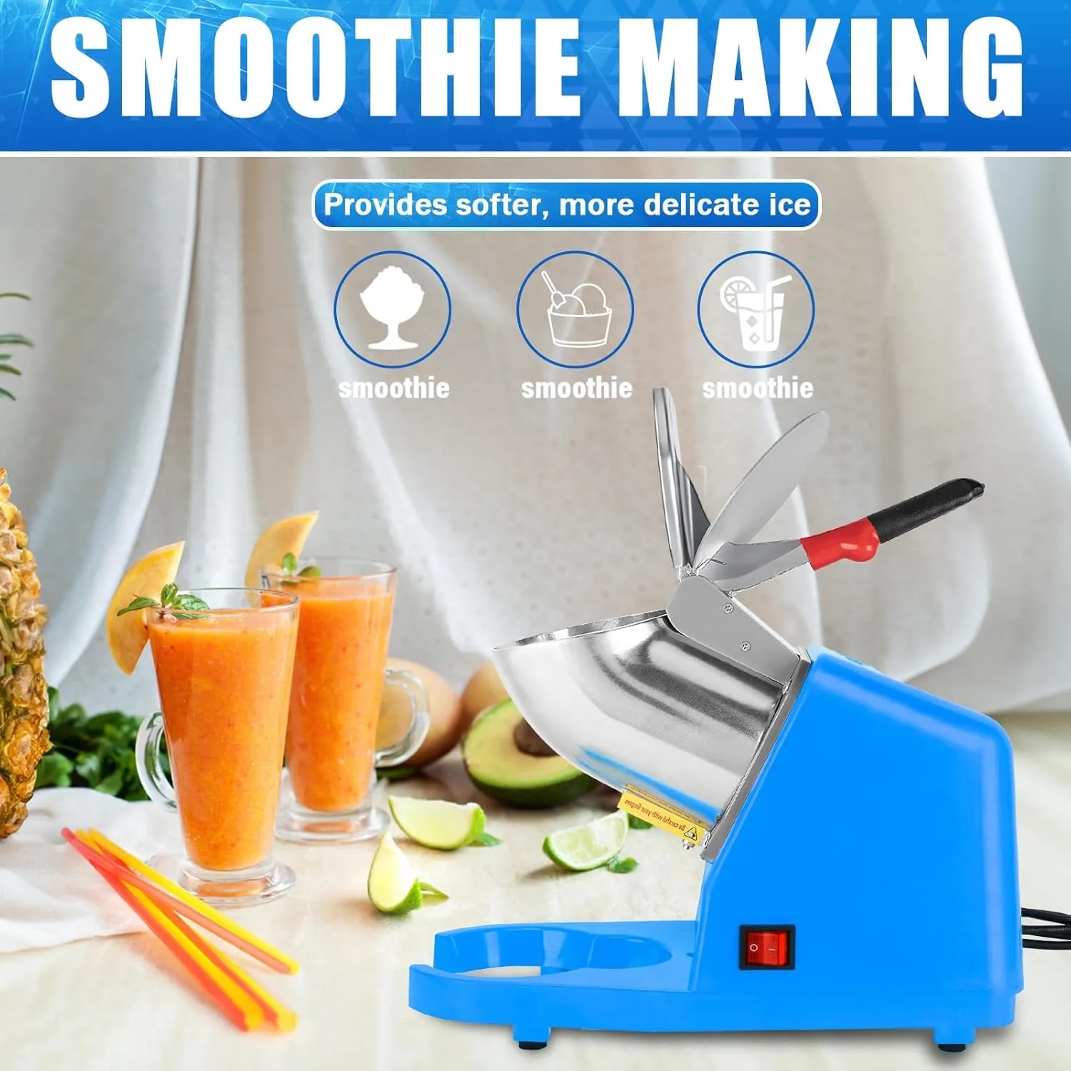 Electric Shaved Ice Machine with Pick 4