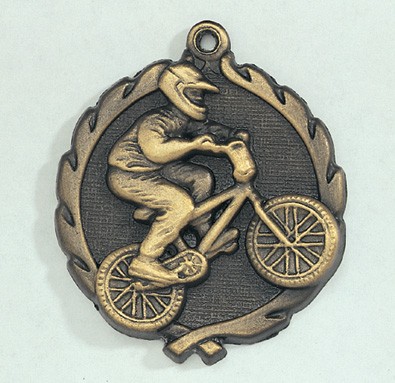 BMX Racing Wreath Medal, 1 3/4" 2