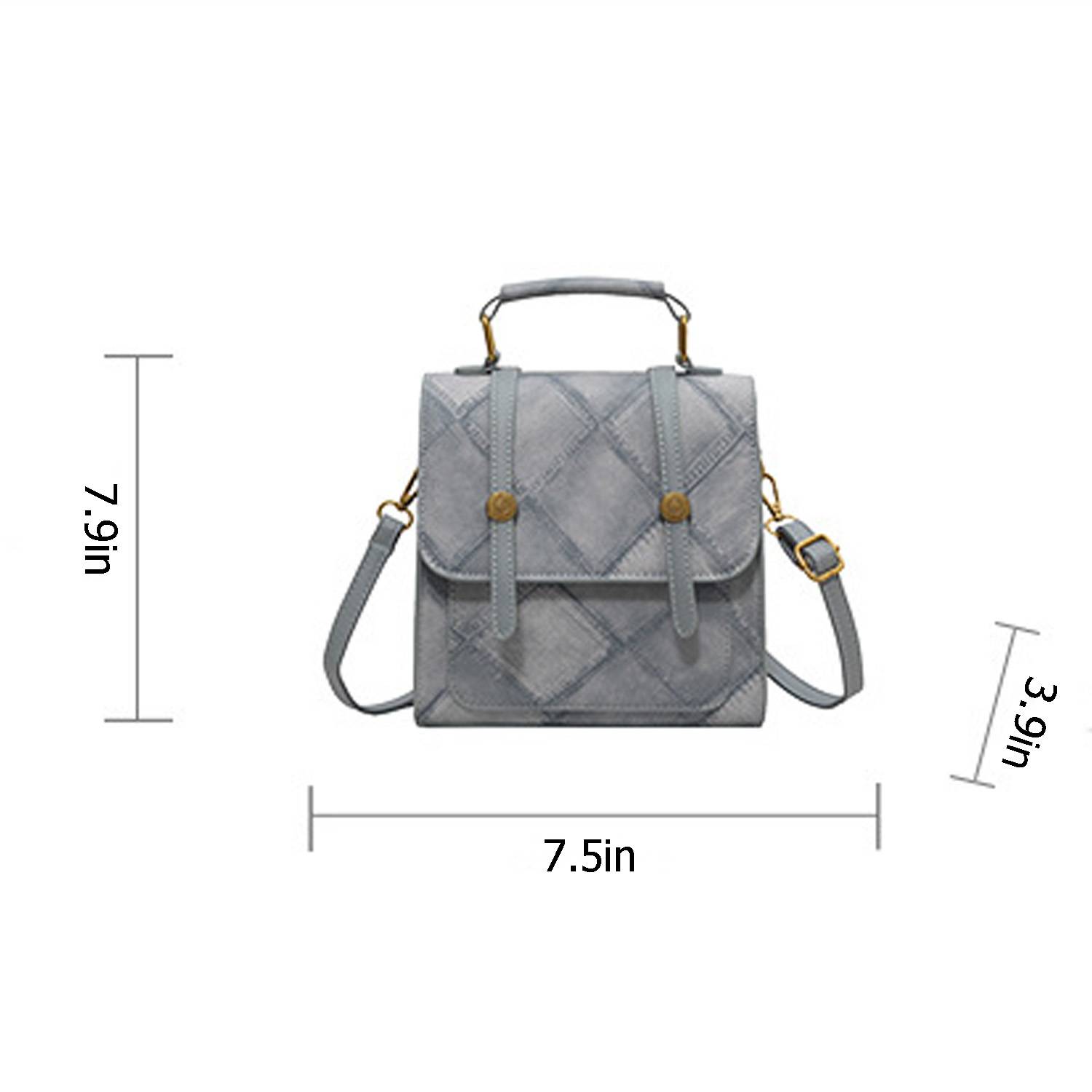 PU Leather Portable trend multi-functional small backpack 2