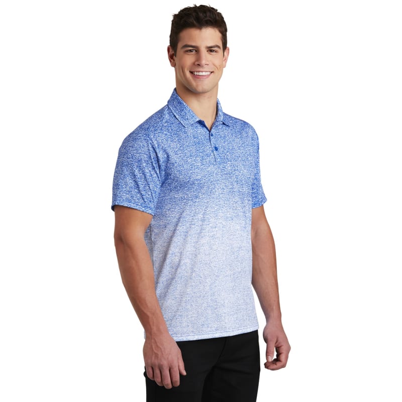 Sport-Tek Ombre Heather Polo. 27