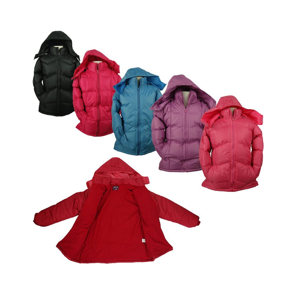 Girls' Hooded Jackets - Size 7-18 Assorted Colors 1
