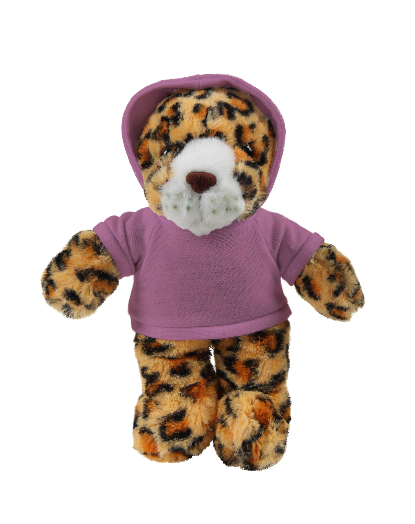 soft plush Leopard with hoodie 5