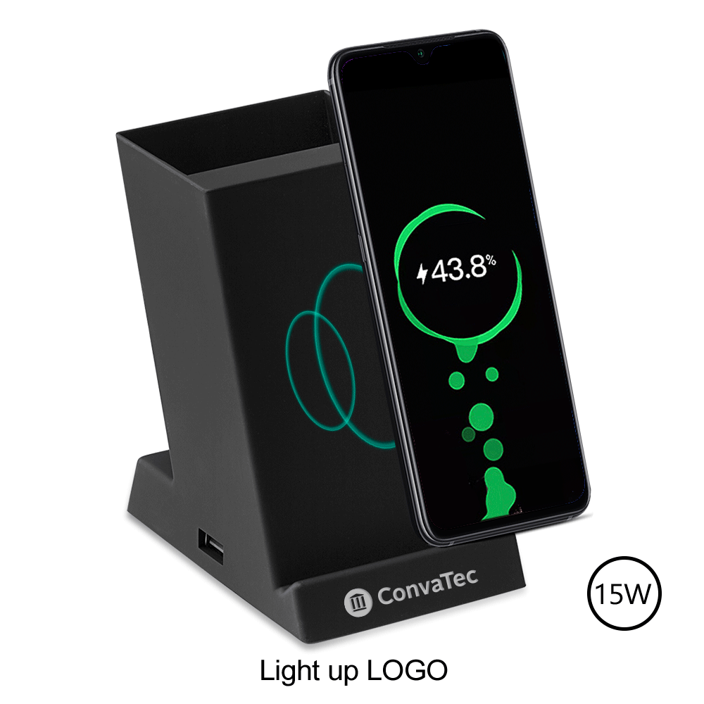 Monolith 4-in-1 Pen Holder, Wireless Charger 7