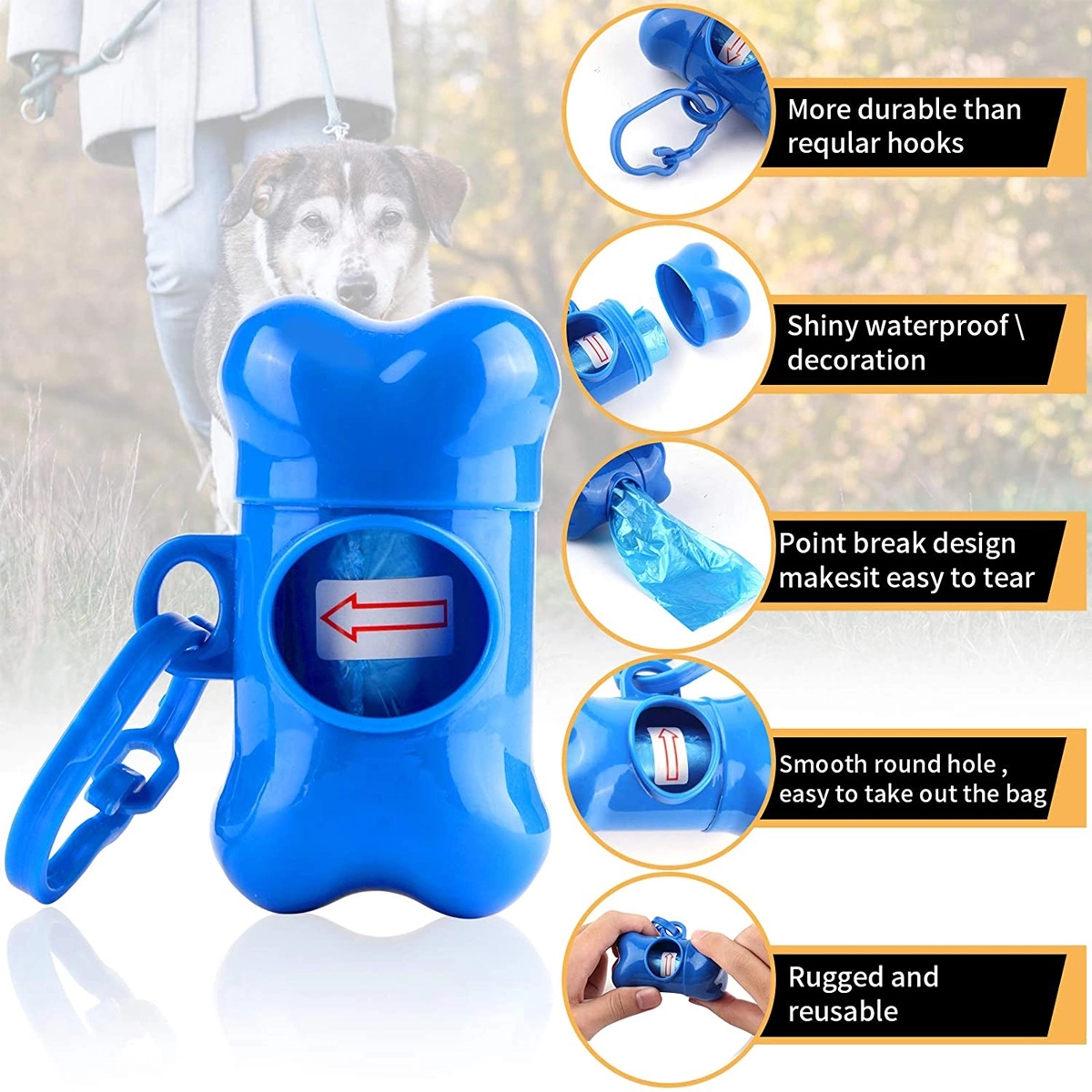 Bone Shaped Dispensers with Wast Bag 3