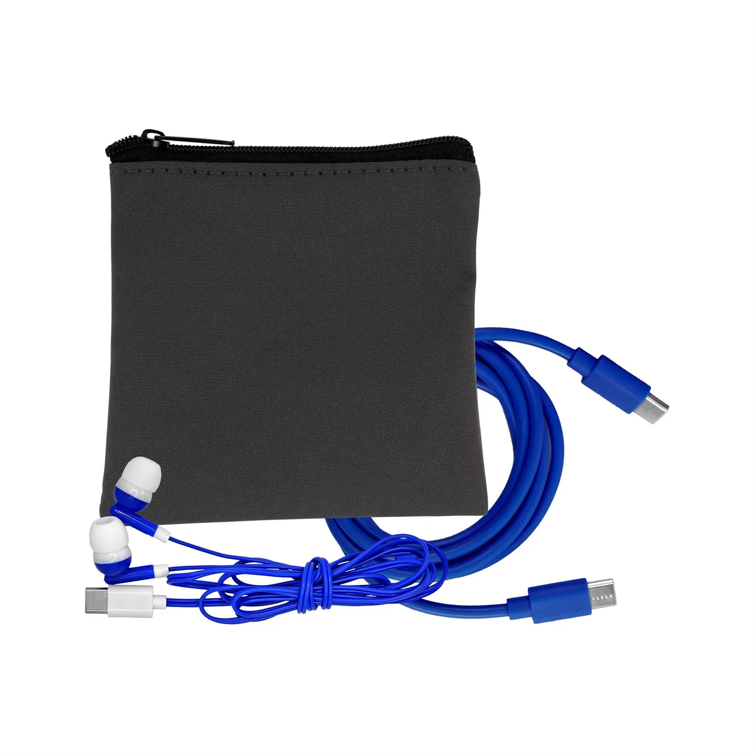 Gray Executive C to C Cable & Ear Bud Set 3