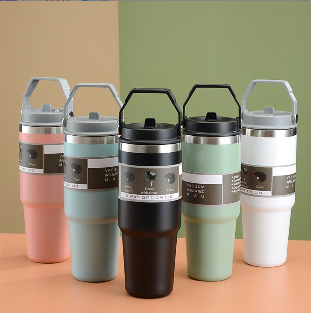 30OZ Ice Cup Trolley with Handle Cover 2