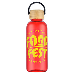 Sanzio 21 oz RPET Bottle with Bamboo Lid 24