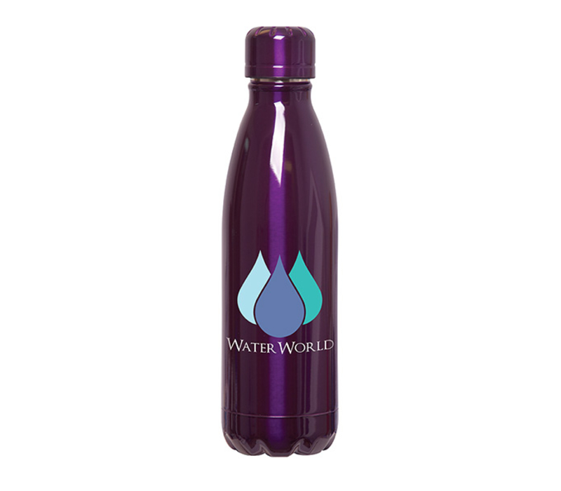 Double Wall Stainless Steel Water Bottle, 17 oz., custom water bottle with logo imprint 8