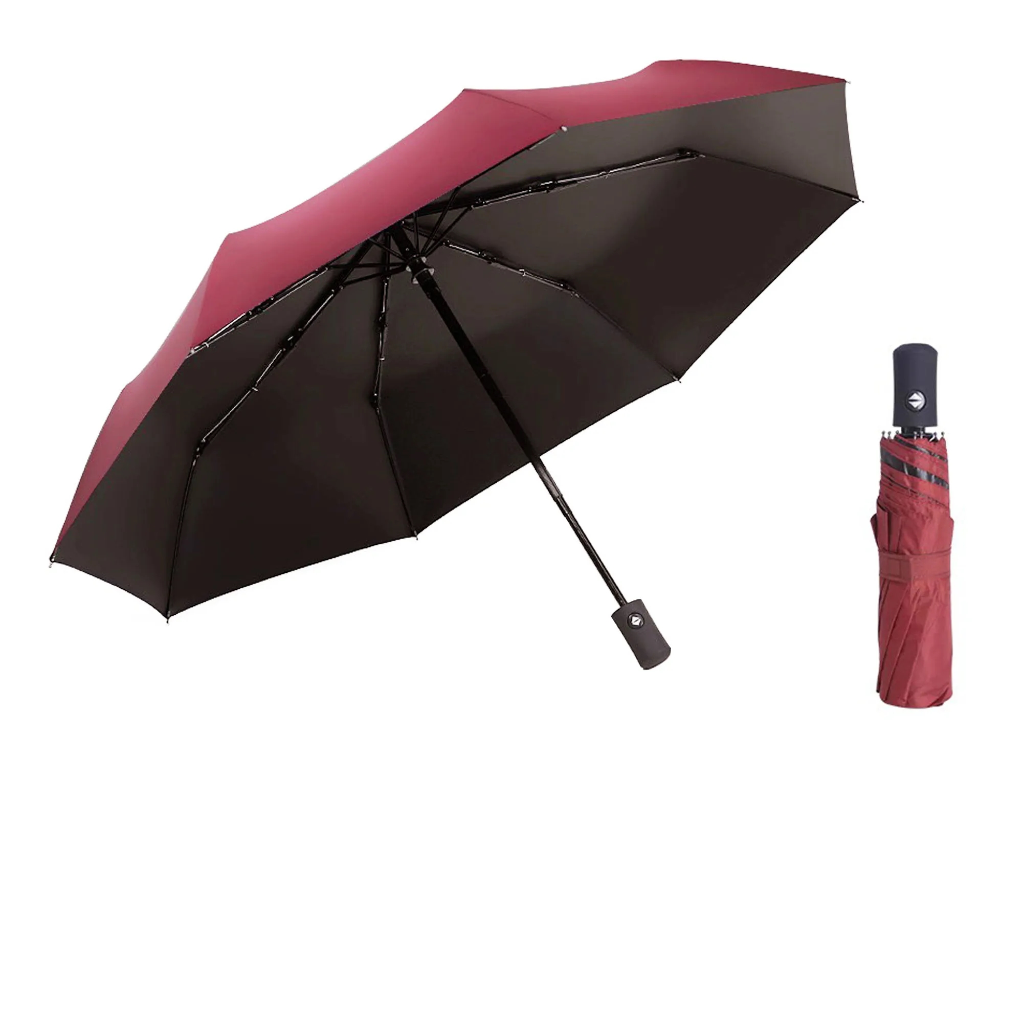 10 Bone Auto Open Folding Umbrella 4