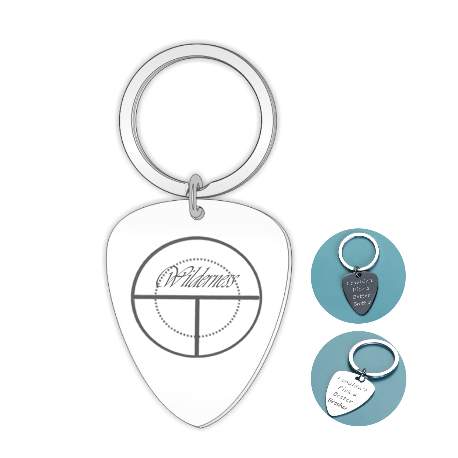 Stainless Steel Guitar Pick 1