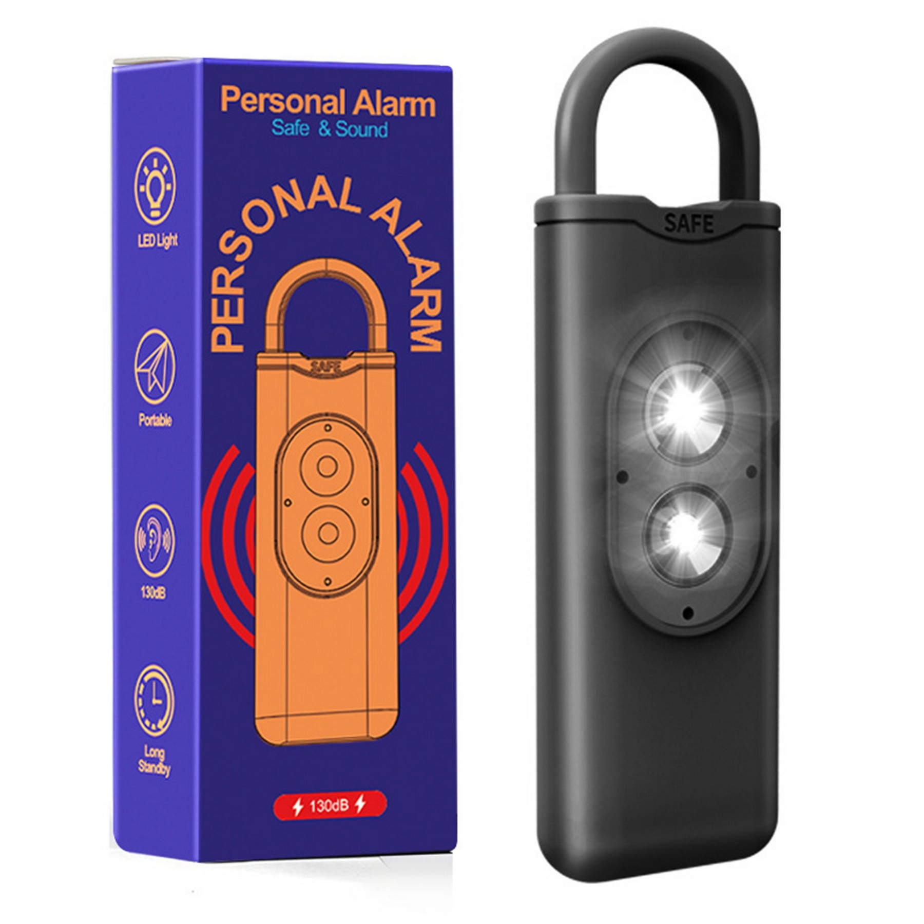 Alarm Keychain for Women Self Defense 1