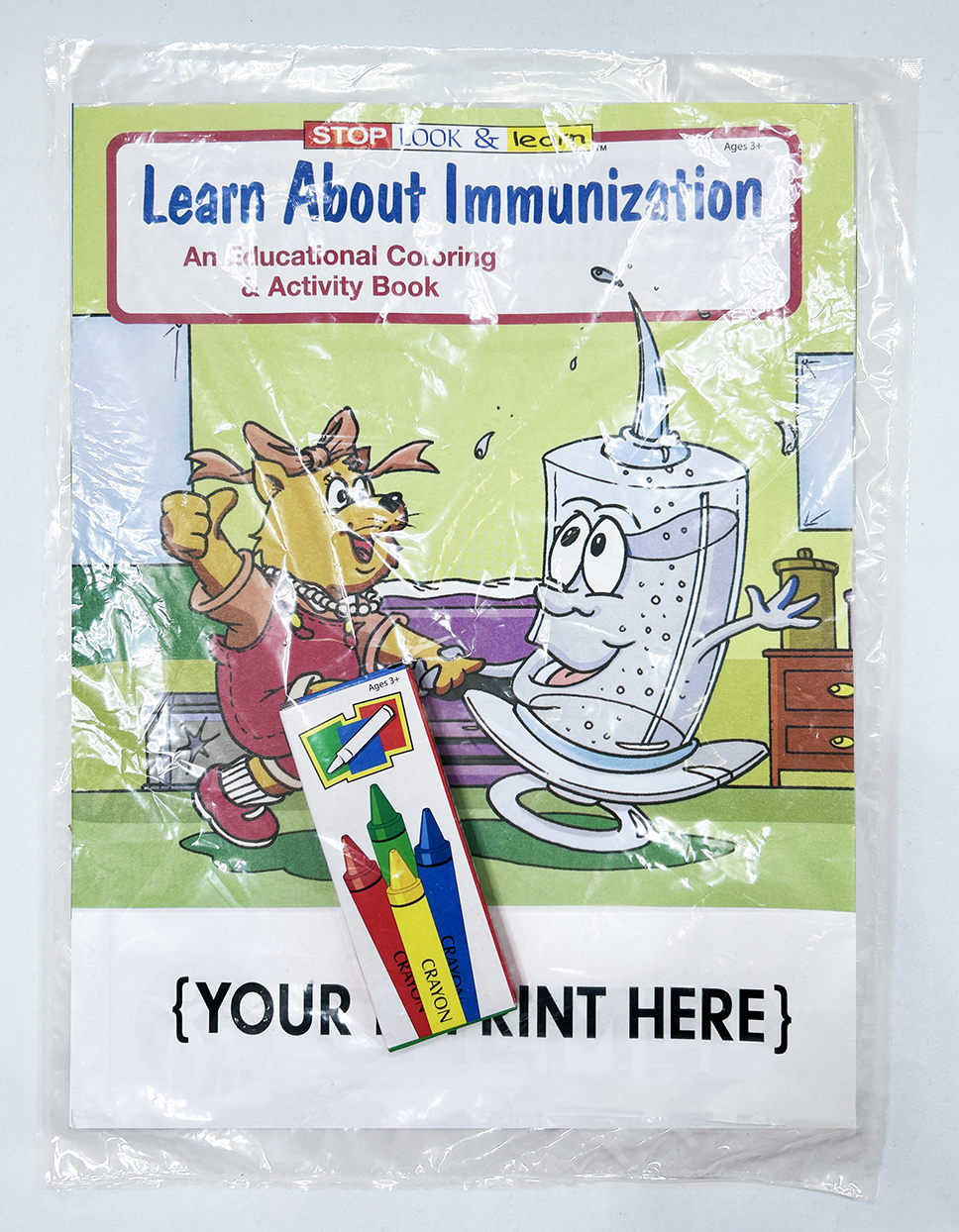 COLORING SET - Learn About Immunization Coloring Book Fun Pack 1