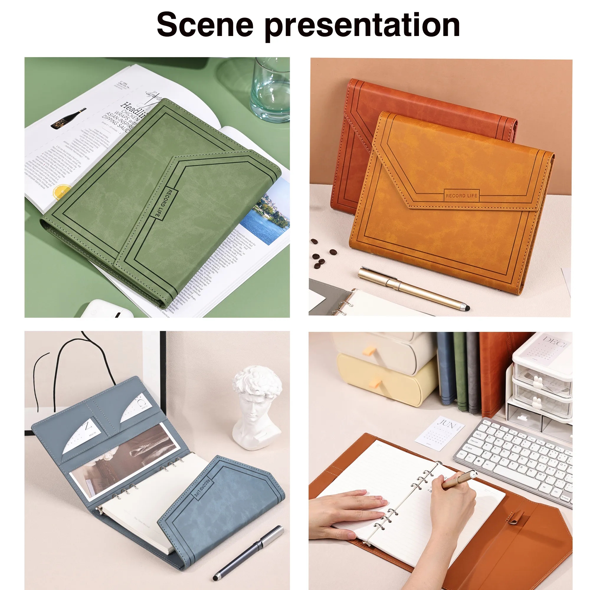 Tri-fold A5 ring binder notebook 1