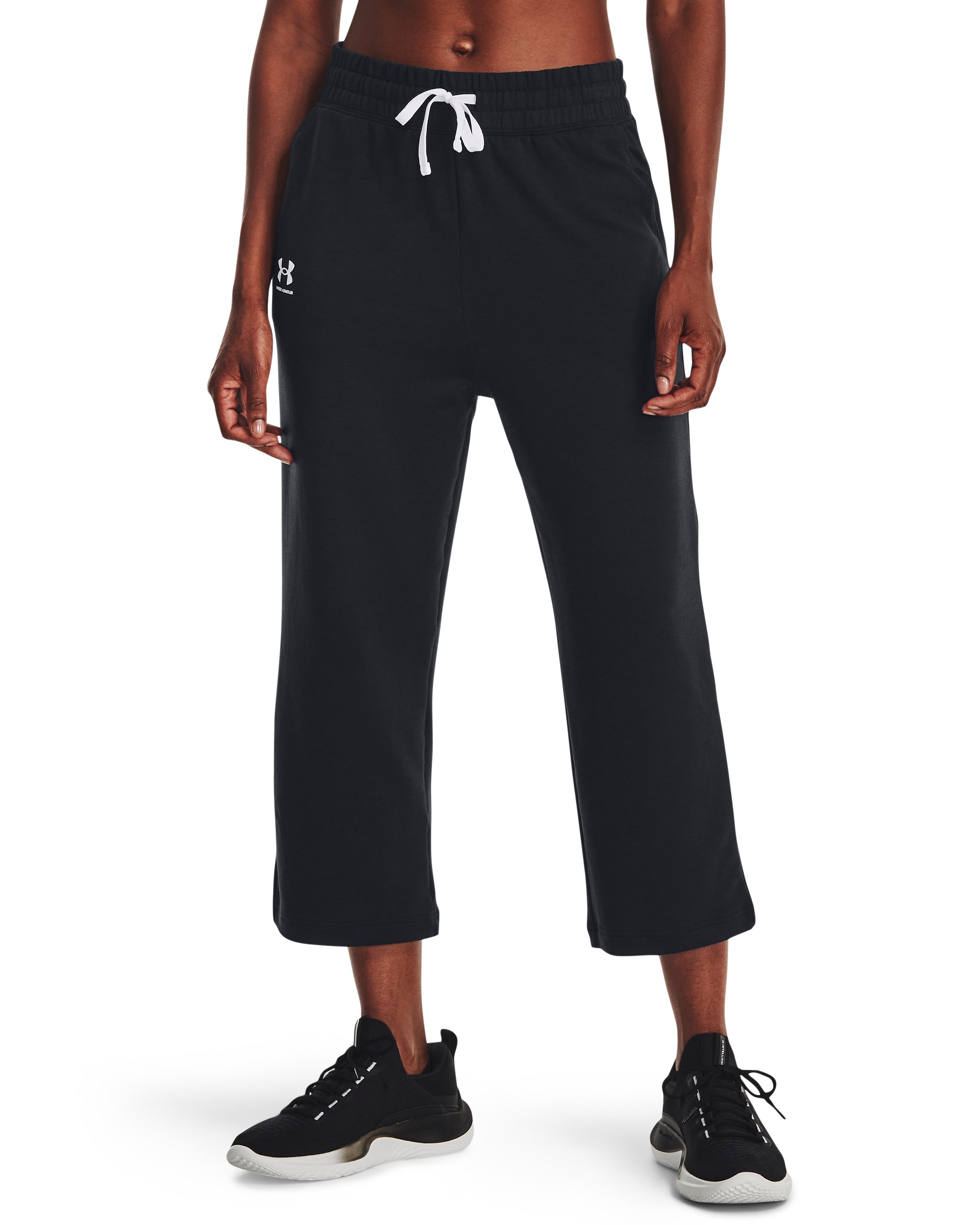 UA Rival Terry Women's Flare Crop Pants 3