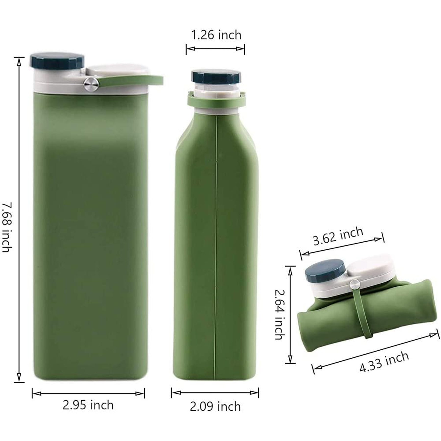 Foldable Water Bottle for Travel Sports 3