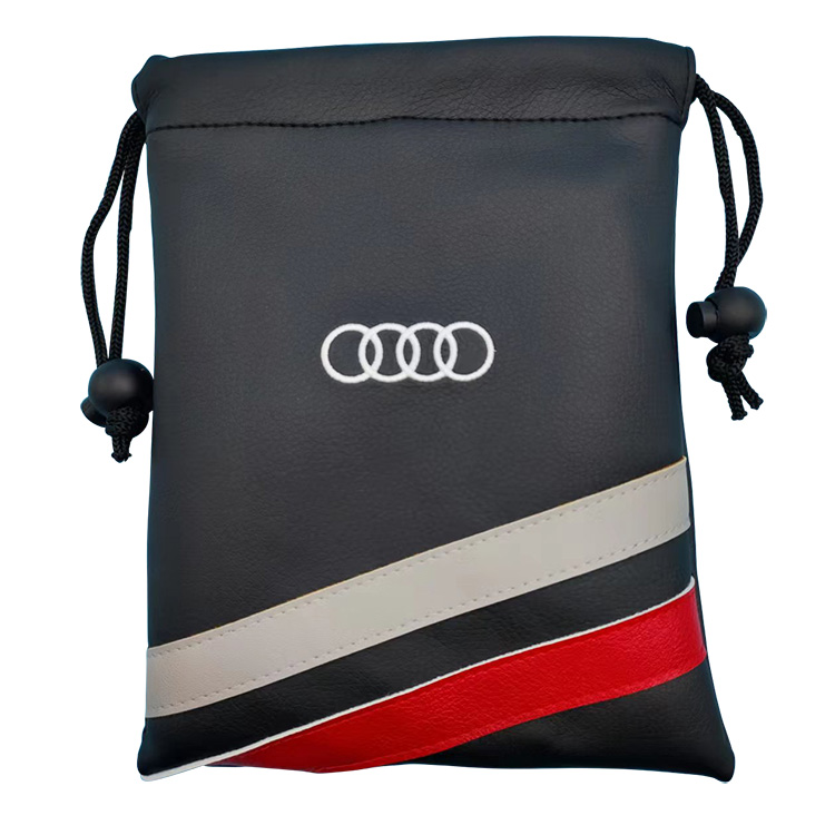Vintage Leatherette Drawstring Pouch 4