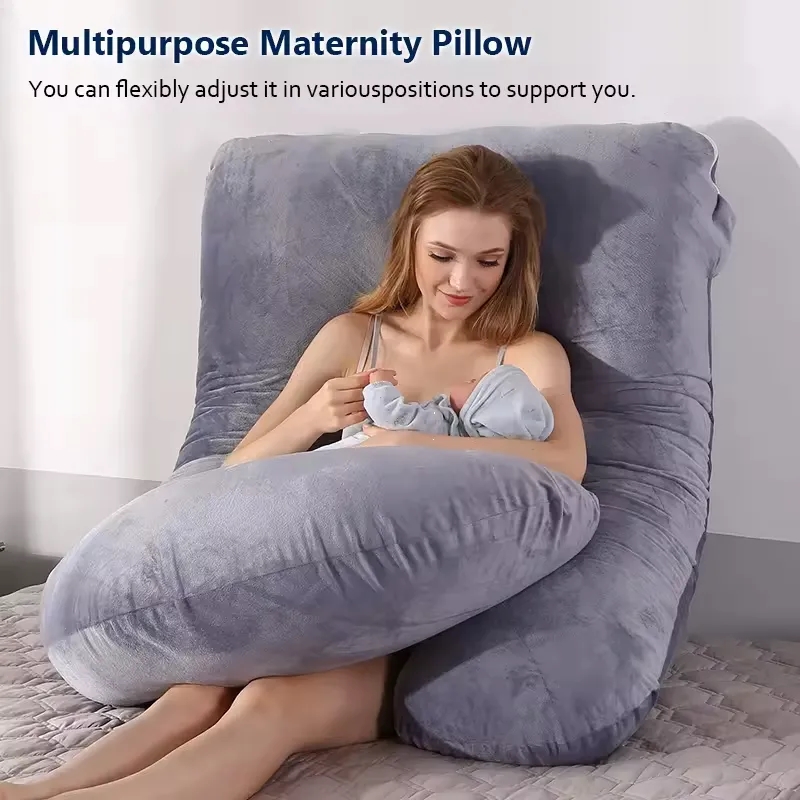 High Density U Shaped Full Body Maternity Pregnancy Pillow 5