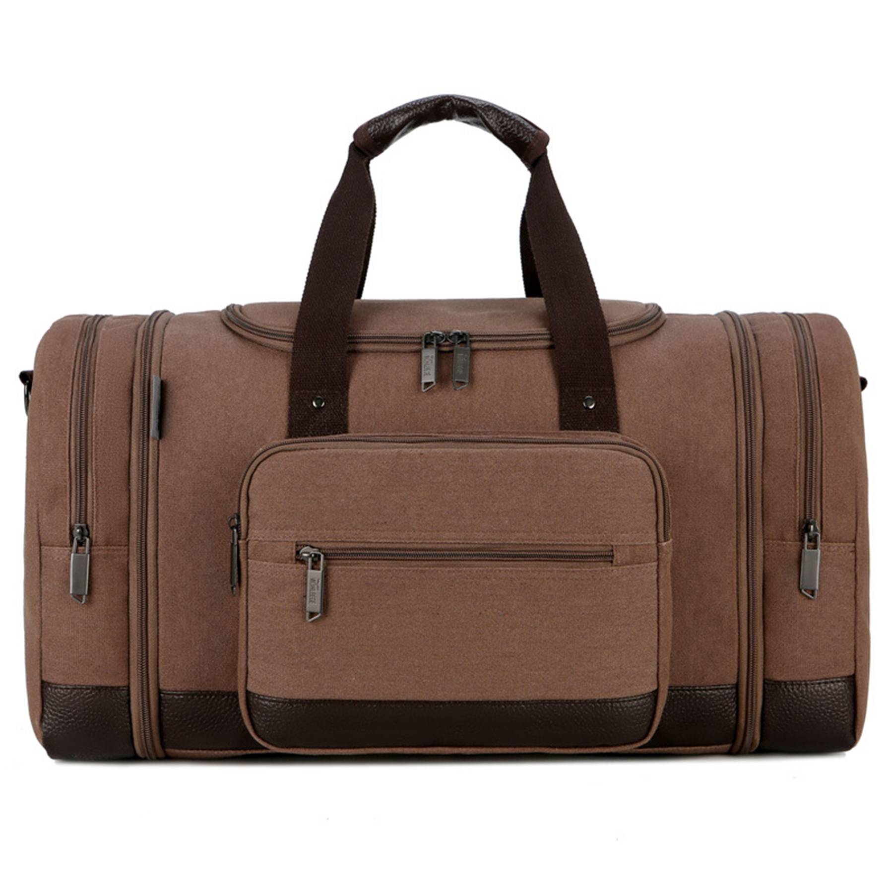 Canvas Shoe Compartment Travel Tote Duffel Bag 4