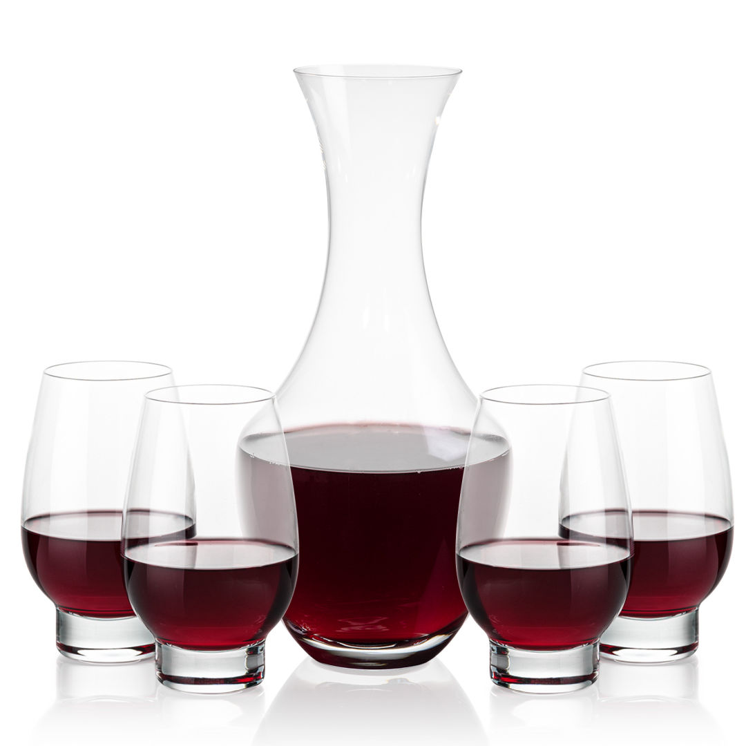 Oldham Carafe & Glenarden Stemless Wine 8