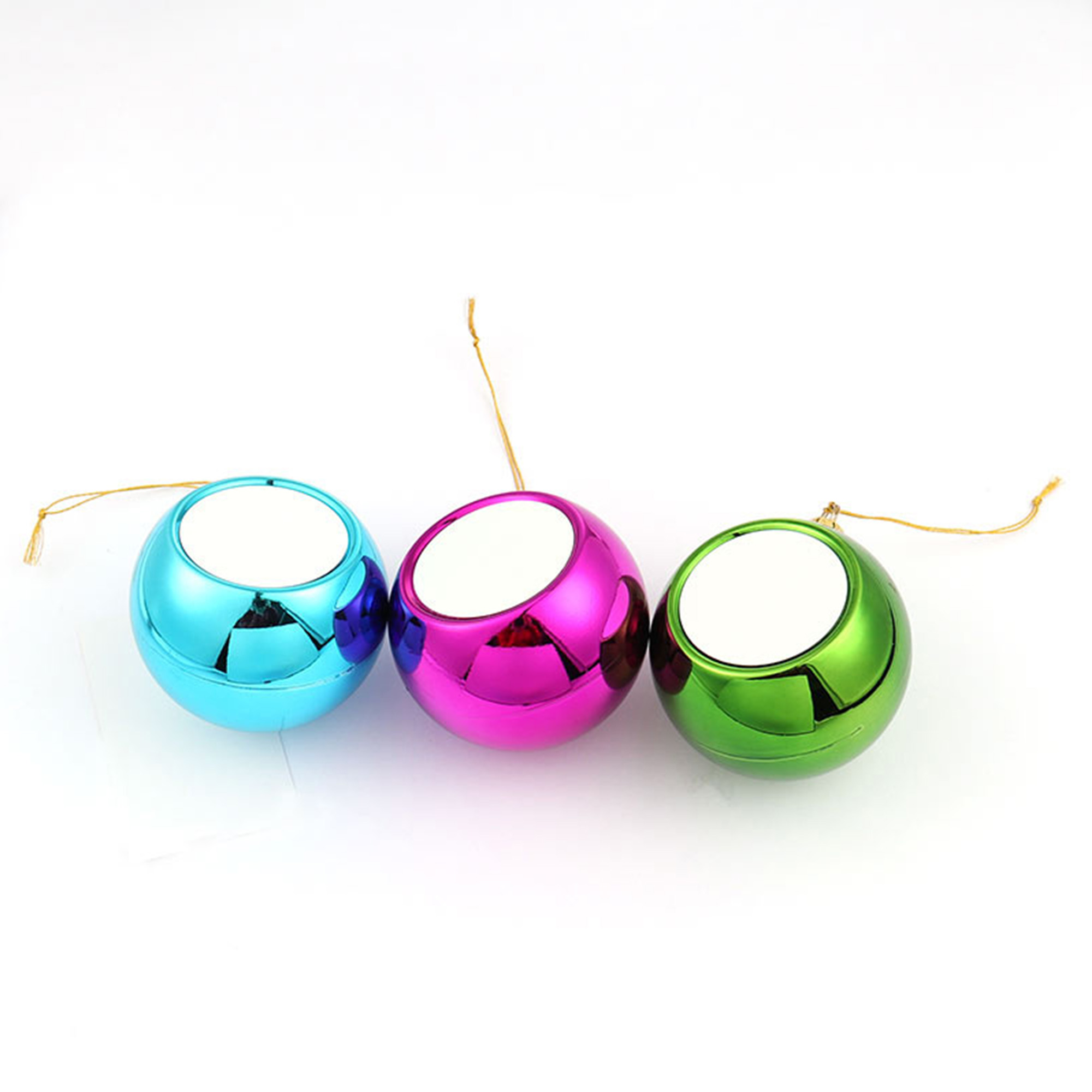2.4" Heat Transfer Holiday Ball Ornament 1