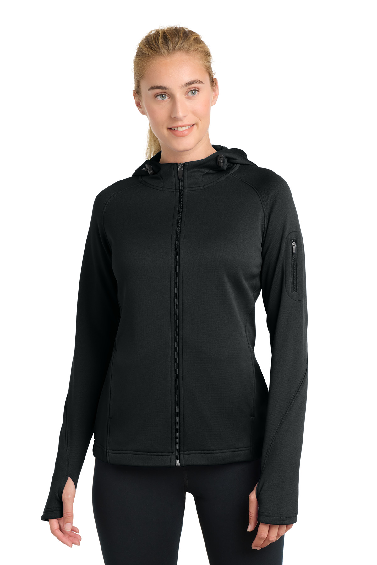 Sport-Tek Women's Tech Fleece Full-Zip Hooded Jacket. L248 16