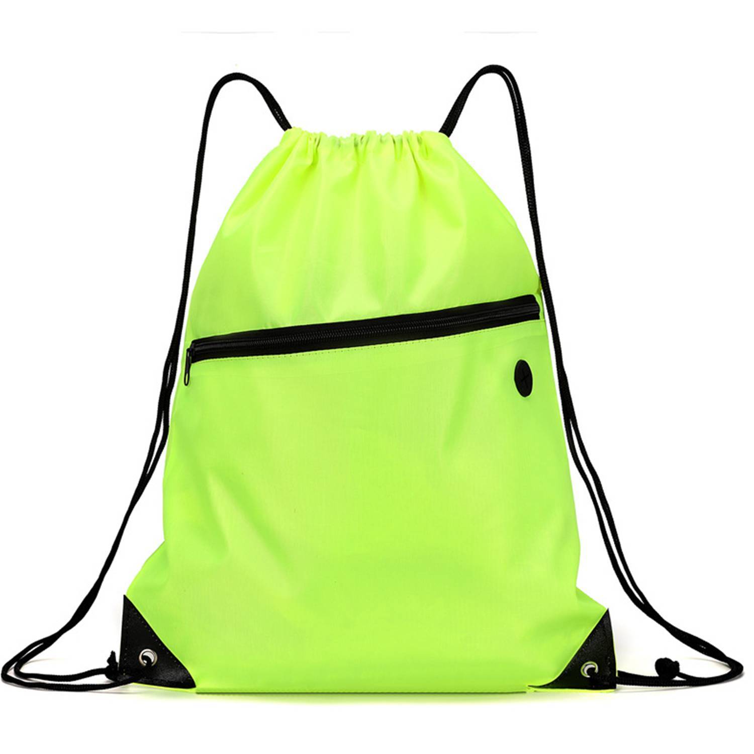 Drawstring Backpack With Zipper Pocket 7