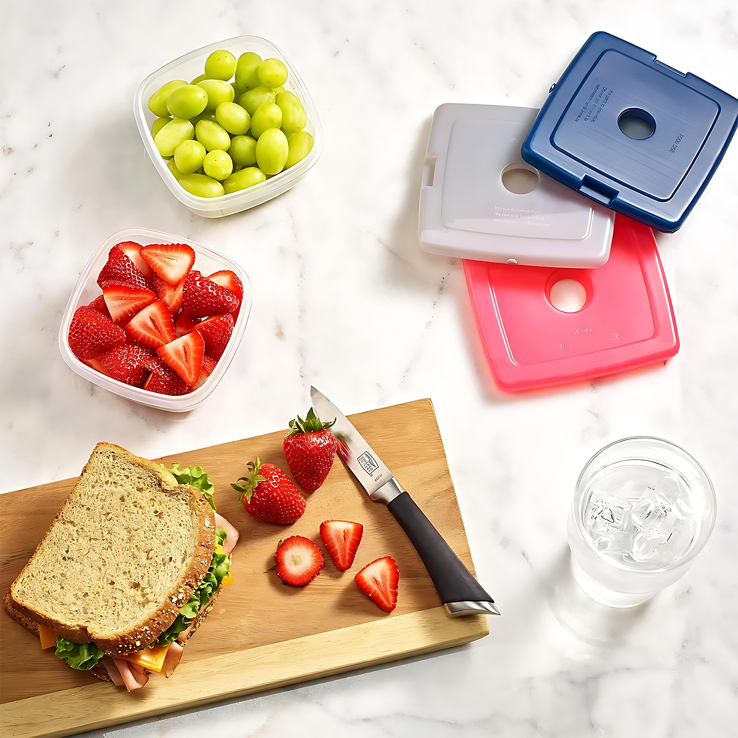 Reusable Quick-Freeze Ice Packs - Slim & Space-saving 4