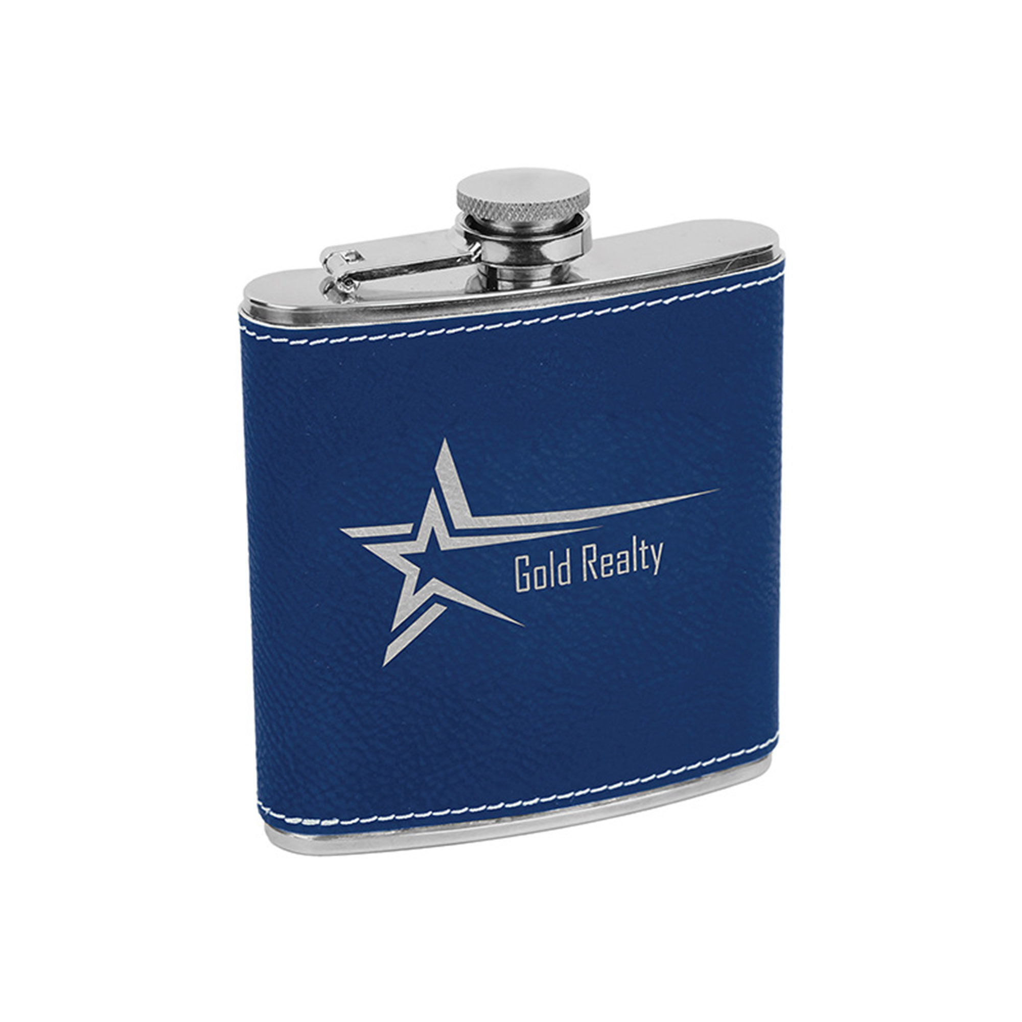8 oz. Leatherette Stainless Steel Flasks 21