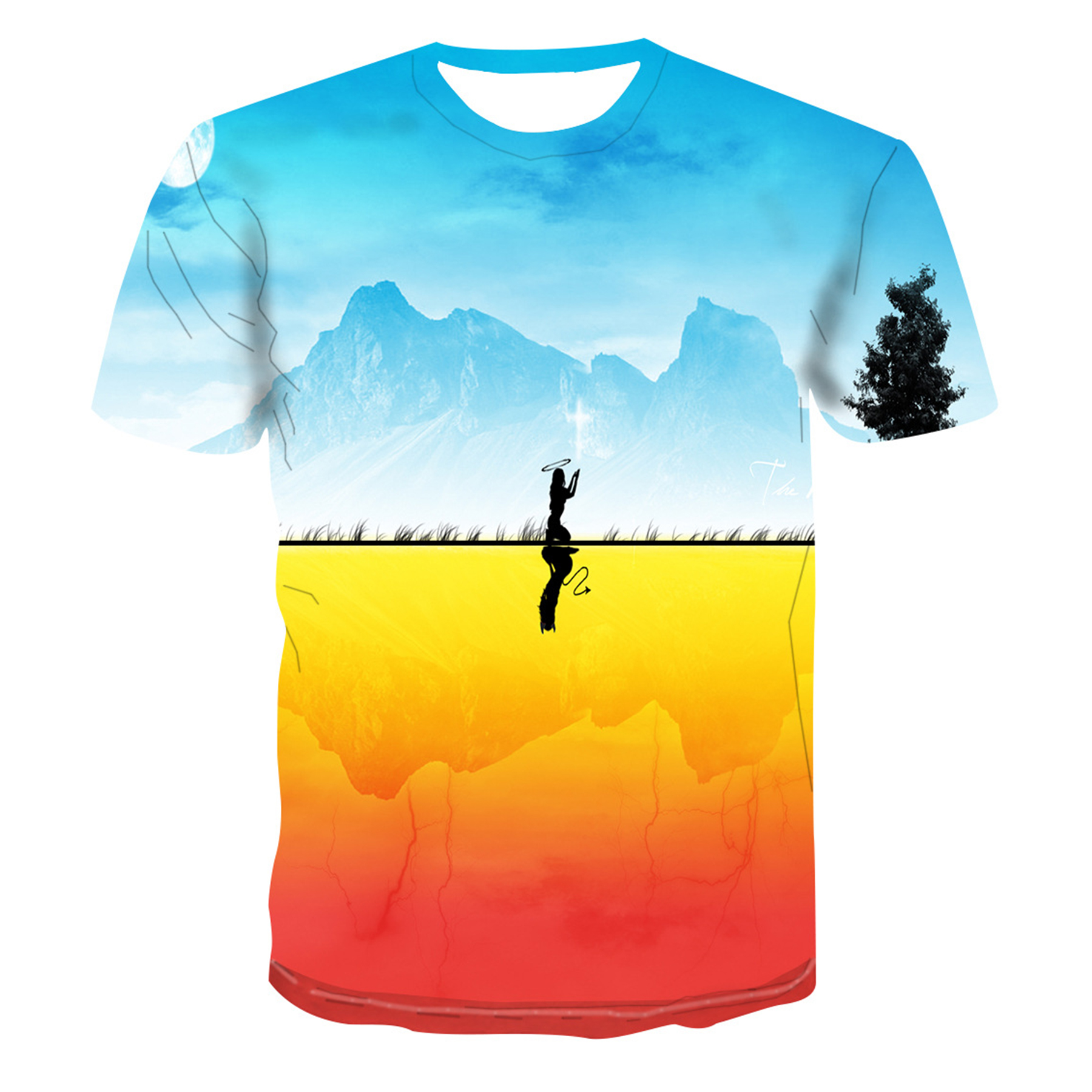 Unisex Round Neck T-Shirt 1